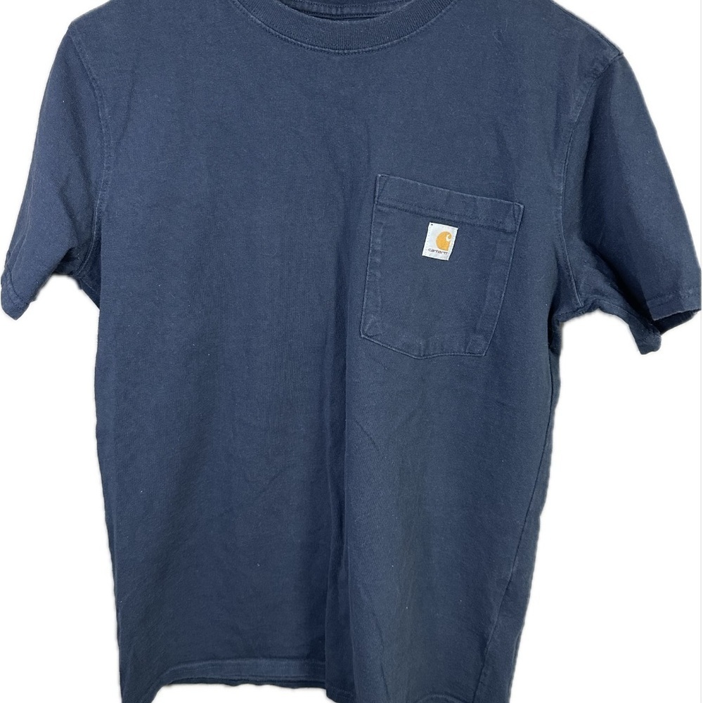 Carhartt Unisex Loose Fit T-Shirt Size Medium in Navy Blue - Picture 2 of 5